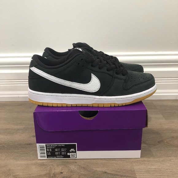 Nike SB Dunk Low Pro Black Gum - Picture 1 of 7